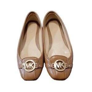 Michael Kors Fulton Brown Leather Moccasin Flats Size 10 M